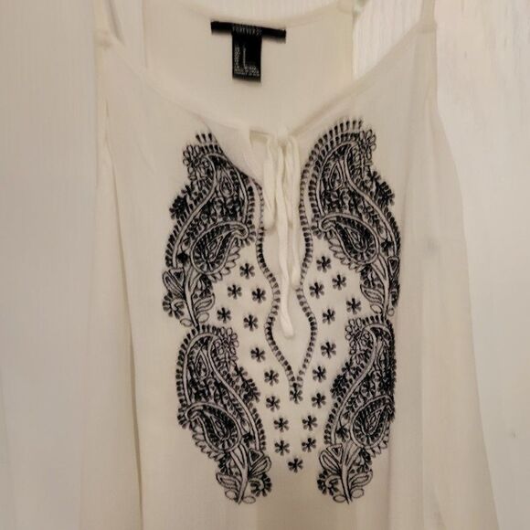 BRAND NEW FOREVER 21 SLEEVELESS WOMEN'S BLOUSE - Picture 1 of 16